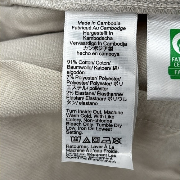 J Crew Factory Straight-fit garment-dyed five-pocket pant Stone 38/32 NWT BW460 - Picture 9 of 12